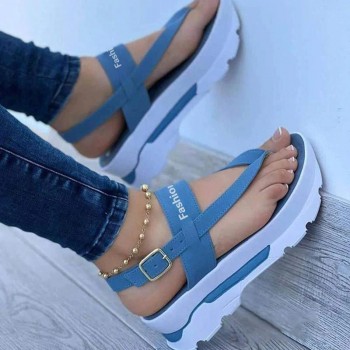 Sandals 2022 New Platform Sandals For Summer Wedges Shoes Women Flip Flops